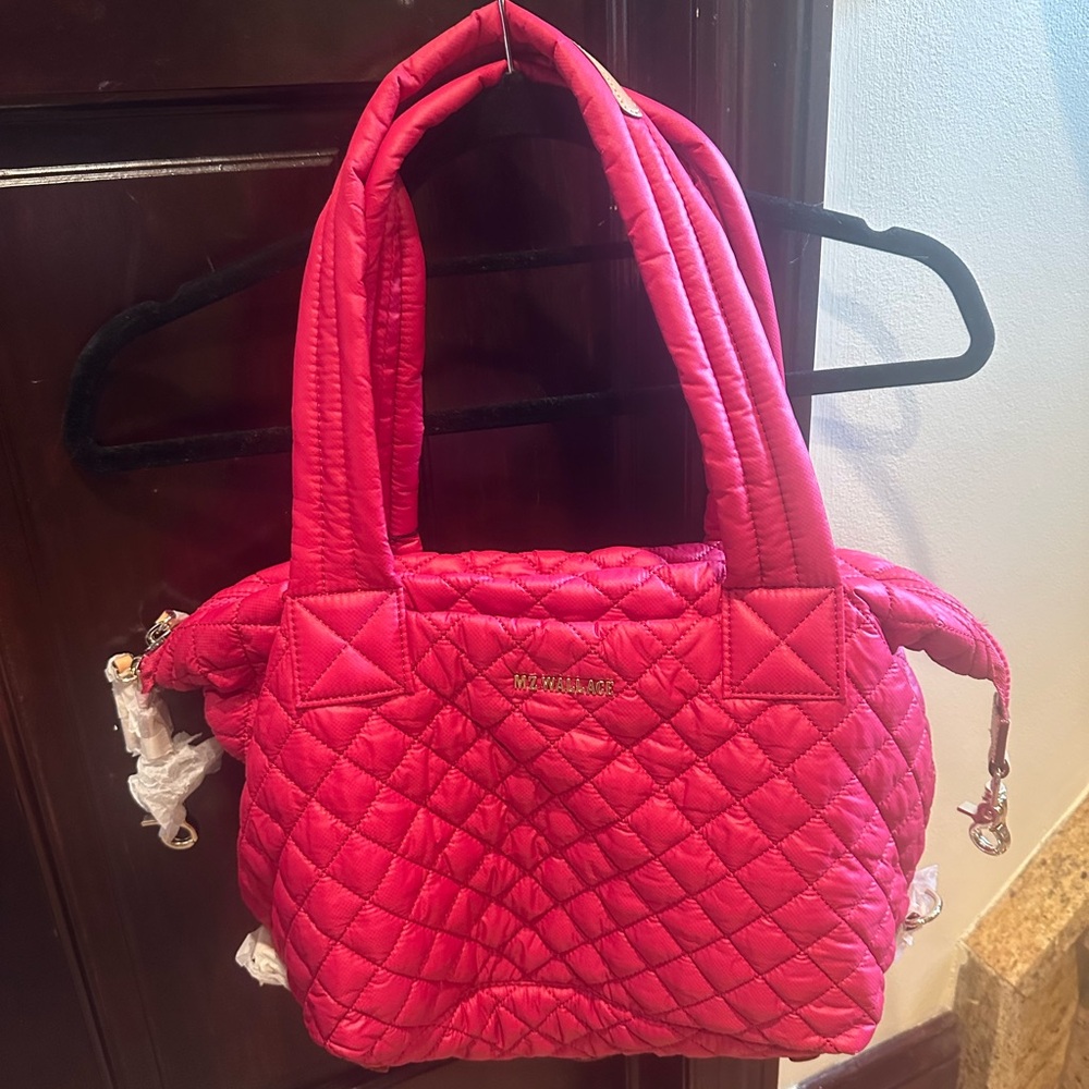 MZ Wallace Fuchsia Quilted Tote